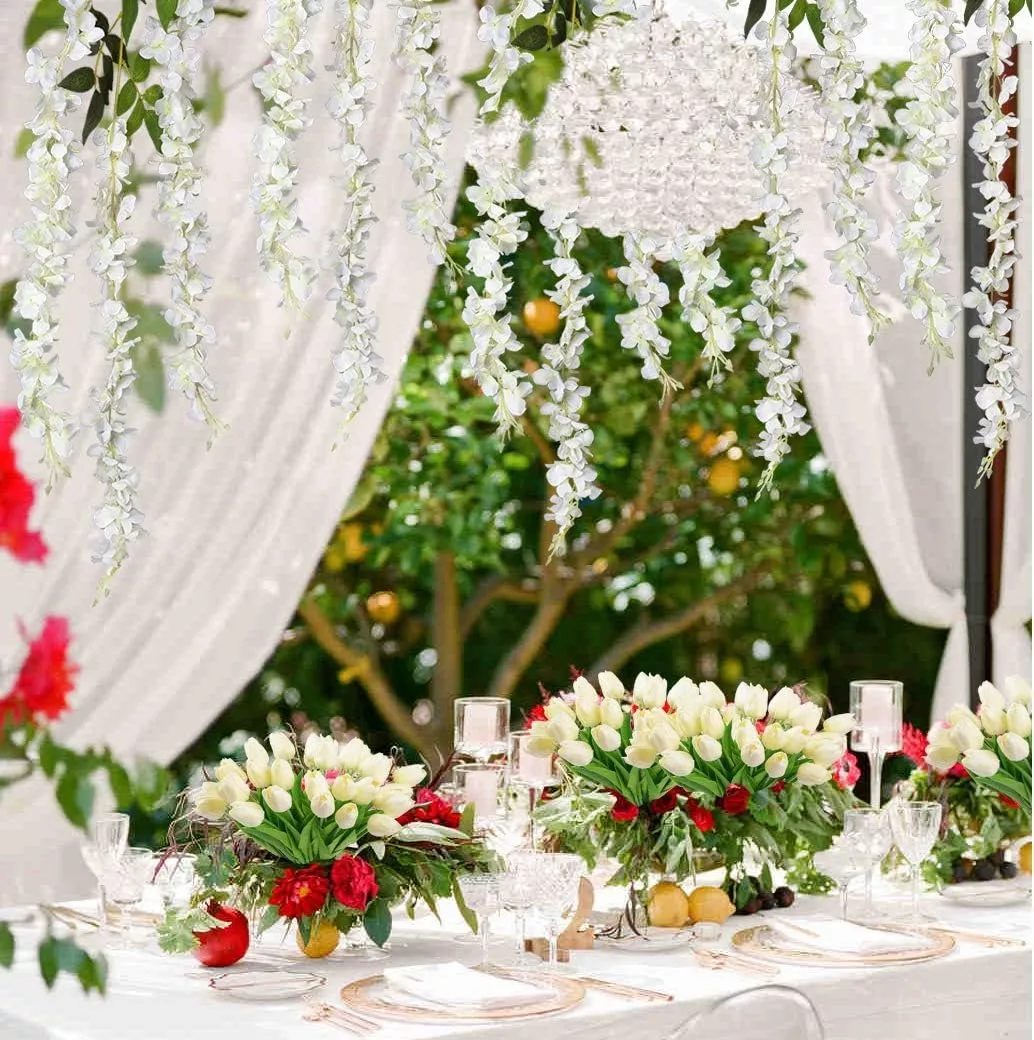 Enredadera Flores Glicina Artificial Pack X 12 Unidades - Imagen 10