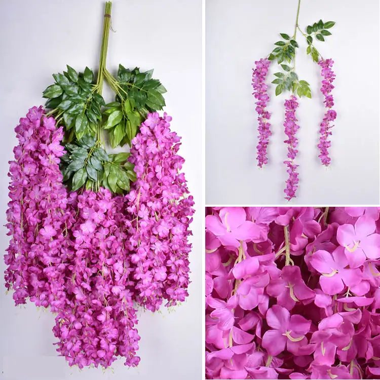 Enredadera Flores Glicina Artificial Pack X 12 Unidades - Imagen 5