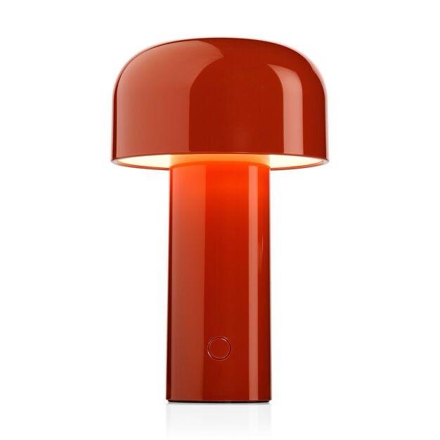 Lámpara Velador Led Recargable Usb Táctil Dimmer 21cm Hongo