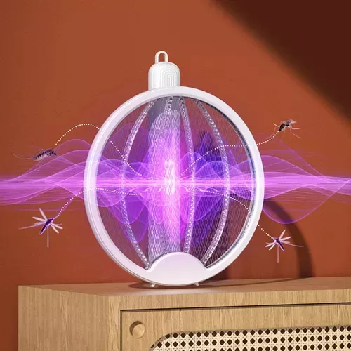Raqueta Paleta Mata Moscas Mosquitos Recargable Usb Dengue - Imagen 3