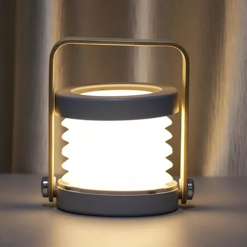Lampara Velador Acordeon Usb Recargable Diseño Led Tactil - Imagen 3