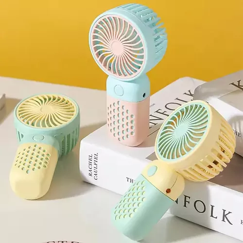Mini Fan Ventilador Con Carga Usb Inalambrico Recargable - Imagen 3