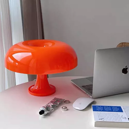 Lampara Velador Usb Hongo Vintage Calida Fria Con Switch - Imagen 5