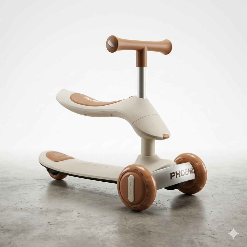Monopatín scooter 2 en 1